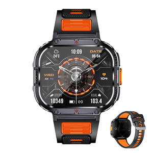 Montre connectée de sport pour homme, écran TFT HD 2,0 pouces, étanche IP68, moniteur de fréquence cardiaque, tracker d'activité physique, bracelet en silicone magnétique - Product Image 1