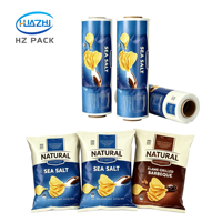 Film laminé, film gonflable en rouleau, film d'emballage pour chips, film d'emballage pour aliments et en-cas, matériau PE de qualité alimentaire