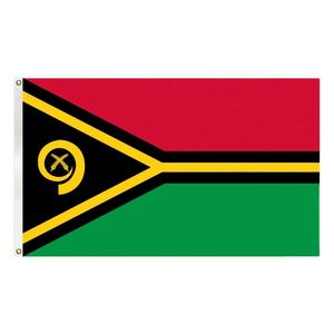 3x5FT Polyester Cheap Price Vanuatu Country <b>Flag</b> and National <b>Flag</b> With Two Grommets - Product Image 1