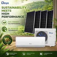 Aire Acondicionado Solar de 12000 BTU de Bajo Consumo, DGWG2-ACDC-12K, Aire Acondicionado Split Híbrido Solar AC/DC para Vida Fuera de la Red