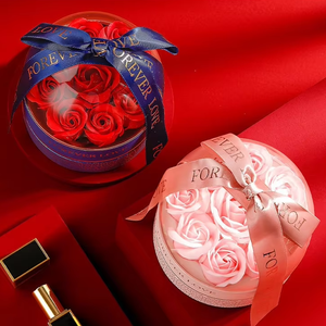 Boîte cadeau Saint-Valentin avec rose éternelle, boîte à bijoux en acrylique, vente en gros disponible - Product Image 4