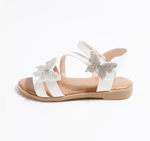 Sandales pour filles, nouvelles sandales d'été pour enfants, sandales de princesse à paillettes et papillons - Product Image 6