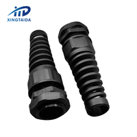 PG21 Plastic CordGrip Nylon Strain Relief Flex Protecting CE ROHS Spiral Cable Glands