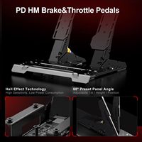 Volant et pédales PXN VD6 Bundle pour PC, moteur servo à entraînement direct 6 Nm, base, volant de course W AS pour PC
