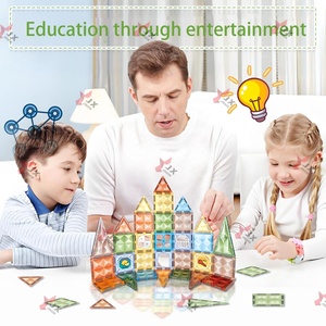 Bloques de Construcción Magnéticos de Plástico Gigantes 3D de 7.5cm, 42 Piezas, Productos 2025, Juguetes Educativos de Construcción, Azulejos Magnéticos de Diamante para Niños - Product Image 2