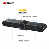 Yüksek kaliteli 8m USB3.0 EPTZ All-in-One 4K UHD Video ses konferans için soundbar'da web kamerası