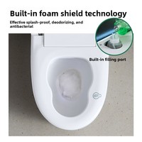 Articles sanitaires, nouvelle conception, certifiés CE, toilettes intelligentes en acier inoxydable avec télécommande, siège chauffant, design minimaliste moderne