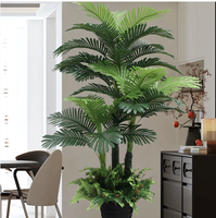 Plante artificielle réaliste, palmier, plante verte de simulation avec pot, longue durée, pour la décoration de la maison, pour la décoration de mariage