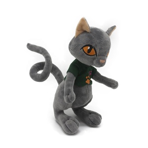 Đẹp Nhồi Plush Big Eyes Cat Mềm Đồ Chơi Tùy Chỉnh Sống Động Như Thật Mèo Đen Và Trắng Thú Nhồi Bông Đồ Chơi Sang Trọng - Product Image 3