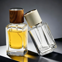 Ensemble cadeau de flacons de parfum en verre personnalisés de 50 ml, emballage personnalisé, vaporisateur vide pour cadeau d'entreprise