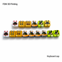 Customizable 3D Keyboard Keycaps 3D Printed Anime Keycaps Eco-Friendly Material Plant Cute Model Diy 3D Printed Keycaps