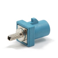 Conector Macho Recto HONGBO Fakra Tipo Z SMB con Certificación ISO9001 para Video de Auto, TV, Radio, Cámara, Cable Coaxial RG1.13 RG1.37
