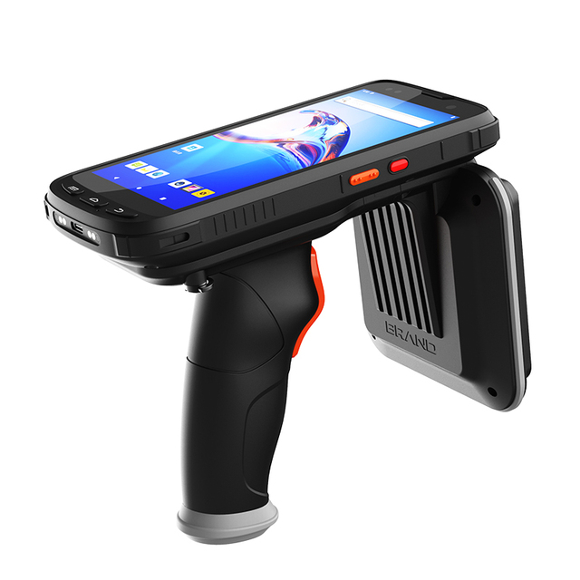 Android7.0 Wireless Wifi Nfc 1d Laser Wireless Barcode Scanner and Smart Chip Uhf Handheld Rfid Reader