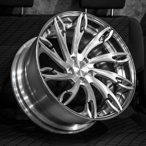 ล้ออัลลอยด์ฟอร์จแบบกำหนดเอง ล้อฟอร์จ 2 ชิ้น ดีไซน์แบบหลายก้านแบบกลวง ขนาด 22-26 นิ้ว 5x114.3/5x120 สำหรับรถยนต์เทสลา - Product Image 4