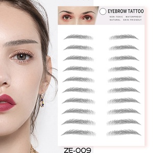4D Fashionable Paper Temporary Eyebrow <strong>Tattoo</strong> Sticker New Arrival Water <strong>Transfer</strong> for Face Application - Product Image 5