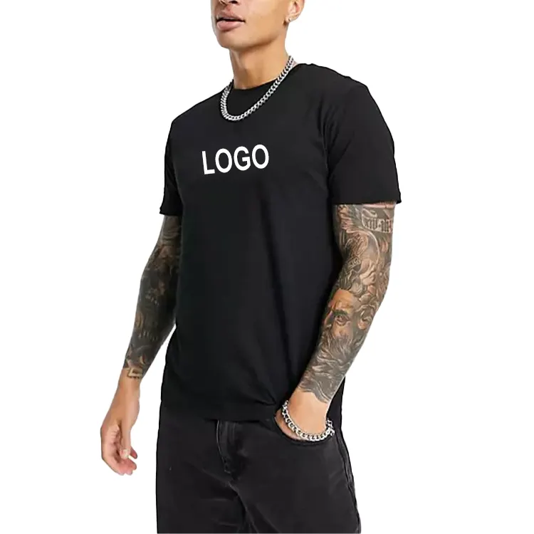 卸売カスタム高品質メンズヒップホップグラフィックヒートプレストランスファーデザインTシャツスタイリッシュな男性用