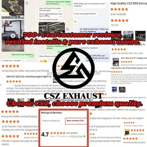 En Stock: Colectores de Escape CSZ de Alto Rendimiento con Protección Térmica para Superdeportivos Ferrari F430 4.3L V8 SS304, Accesorios de <span class=keywords><strong>Tuning</strong></span> para Automóviles - Product Image 6