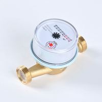 Brass Single-Jet Mechanical Water Meter with Replaceable Measuring Cartridge IP68 Rated OEM Customizable Easy Maintenance