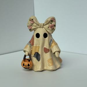 Nouvelle décoration d'Halloween en patchwork fantôme, ornement créatif en résine de haute qualité, cadeau artisanal - Product Image 5