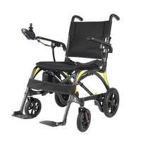 Fauteuil roulant électrique compact en fibre de carbone - Idéal pour les personnes âgées, usage quotidien et activités de plein air