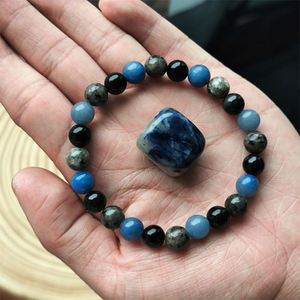 Bracelet en pierre naturelle avec perles de verre colorées, aide au sommeil, cristal, petit MOQ professionnel, prêt à expédier (RTS) - Product Image 1