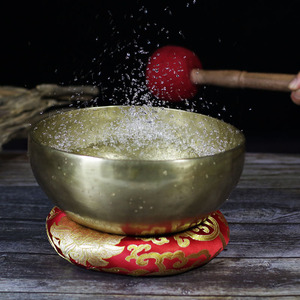 Juego de Cuencos Tibetanos Hechos a Mano en Nepal, Cuenco de Sonido con Palo para Meditación, Yoga, Chakra, Regalos para Mujeres - Product Image 1