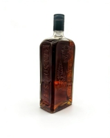 Bouteille en verre pour spiritueux, personnalisable, de haute qualité, transparente, mate, gaufrée, plate, 500ml, 700ml, 750ml, pour whisky et spiritueux, vente chaude