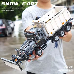 Mould King 13166 1694PCS Engineering Serie Static Snow Cart Car <strong>Truck</strong> Bricks Model <strong>Technical</strong> Educational Toy Festival Gift - Product Image 3