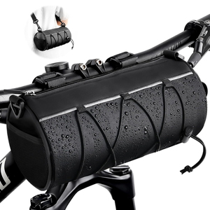 Sac de guidon de vélo, panier de vélo, sac avant pour VTT, sac multifonctionnel étanche pour taille et épaule, sac de cadre de vélo - Product Image 1