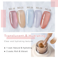 Coffret de vernis à ongles gel Vinimay haute qualité, 36 couleurs, 15 ml, effet translucide, personnalisable, collection de vernis gel transparent.