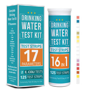 Bandelettes de test d'eau sale 17 en 1 pour la maison 100 bandelettes + kit de test de bactéries 2 bandelettes de test de qualité de l'eau - Product Image 4