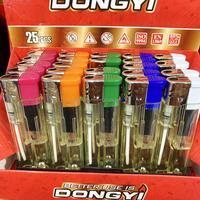 Briquet à gaz en plastique couleur bonbon, rechargeable, électrique, pas cher, de l'usine Donyi