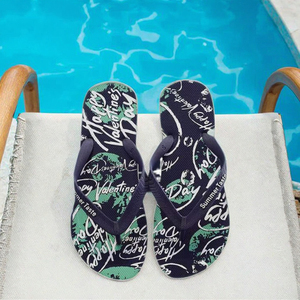Sandales et Tongs d'Été de Plage pour Hommes, Style Coréen, Antidérapantes, Chaussons d'Extérieur Tendance, Semelle EVA Respirante pour Étudiants - Product Image 6