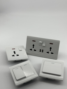 Điện tường chuyển đổi ánh sáng Ổ cắm điện điện vệ tinh chuyển đổi PC sơn Bảng điều chỉnh Phụ kiện điện - Product Image 4