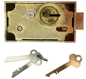Serrure de coffre-fort bancaire avec clé de protection et clé de locataire