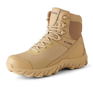 Botas de Desierto Transpirables con Camuflaje Negro TSB34, Botas de Tobillo con Cierre de Cremallera - Product Image 3