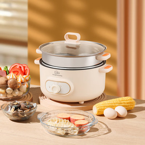หม้อไฟฟ้าอเนกประสงค์ Kitchen Mommy ขนาด 4 ลิตร พร้อมฝาแก้วนิรภัย ควบคุมการทำงานด้วยระบบกลไก - Product Image 1