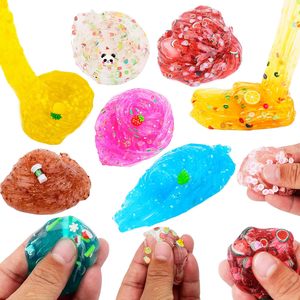 Rõ Ràng Slime Kit 9 Gói Cho Cô Gái Thạch Khối Pha Lê Nước Slime Dễ Thương Charms Mix Ins Mini Tự Làm Bong Bóng Slime - Product Image 3