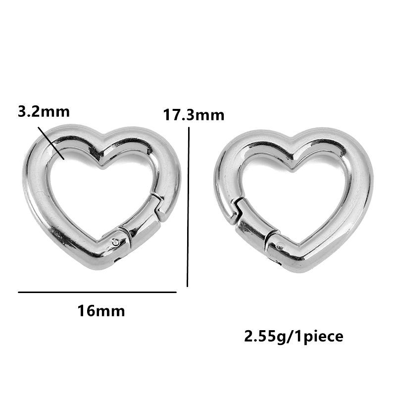 Heart-shaped steel heart (16*17.3mm)