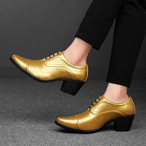 Chaussures à talons hauts pour hommes Chaussures de mariage pour hommes Chaussures de danse en plein air pour hommes - Product Image 5