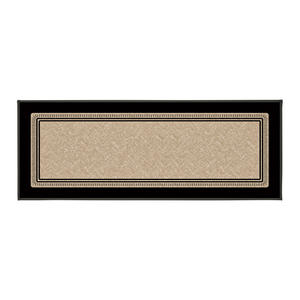 Tapis de cuisine en lin Kijima, rectangulaire, antidérapant, absorbant l'eau et l'huile, lavable en machine, paillasson pour usage domestique, couleur unie, fibre de polyester - Product Image 2