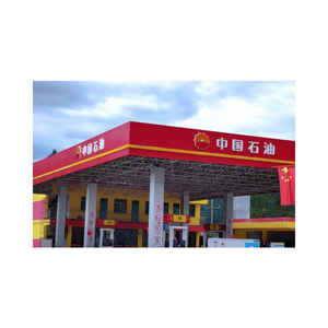 محطة بنزين من الفولاذ قابلة للتخصيص من yunjonep مظلة بتصميم عصري إطار مساحة سقف ضمان 5 + سنة خدمة التركيب في الموقع - Product Image 4