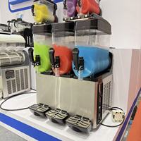 Nouvelle machine professionnelle à granita à double cuve, pour jus glacés et boissons congelées, longue durée de vie, idéale pour bars et restaurants.