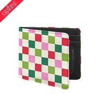 Dompet Lipat Tipis Kulit PU Pengiriman Cepat, Dompet Lipat Universal Pria dan Wanita