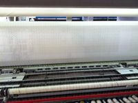 Tissu teint en fil avec broderie