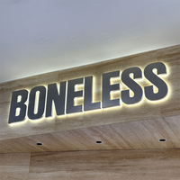 Construcción de impermeabilización de acrílico Led Sign Board retroiluminado Channel Letters 3D Sign 3D Letter Sign Print Fabricante