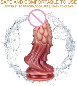 Dildo vibrant réaliste 2026 avec base à ventouse puissante et corps texturé veineux pour utilisation mains libres, dildo monstre sûr pour le corps - Product Image 3