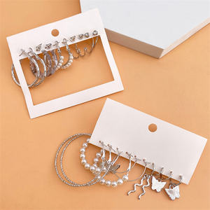 <span class=keywords><strong>2022</strong></span> nouveau gros usine or argent serpent papillon boucles d'oreilles ensemble femmes perle acrylique boucles d'oreilles ensemble - Product Image 2