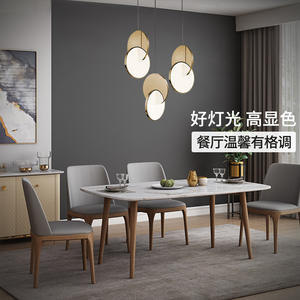 Lustre d'art de luxe à tête unique de style nordique, luminaire créatif pour bar, comptoir, restaurant, luminaire suspendu minimaliste postmoderne - Product Image 1