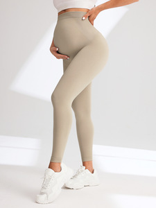 Leggings de yoga sans couture taille haute coupe slim pantalon de sport noir pour <span class=keywords><strong>femme</strong></span> <span class=keywords><strong>enceinte</strong></span> - Product Image 6